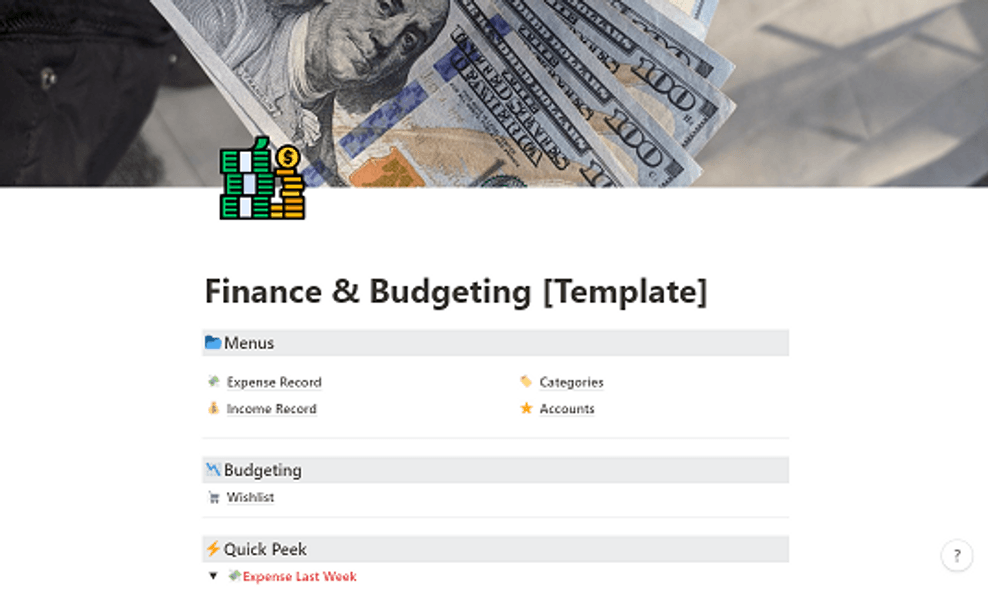 Finance and Budgeting Template