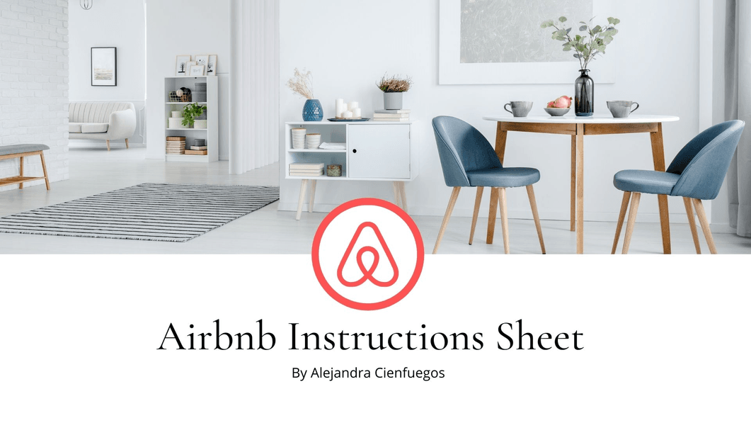 Airbnb Host Instructions Sheet Notion Template