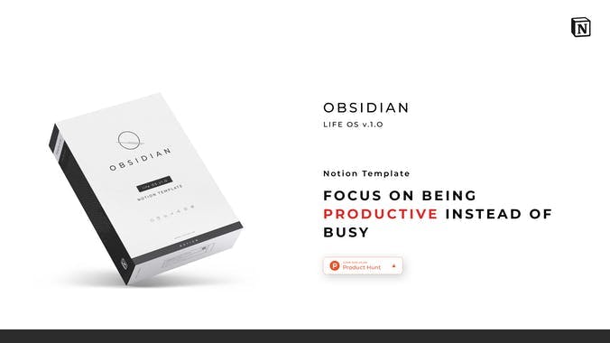 Obsidian Life OS | Notion Template  | Prototion