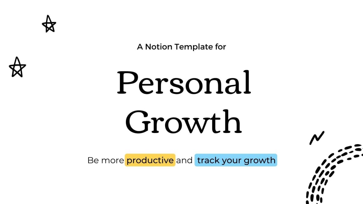 Personal growth | Free Notion Template | Prototion