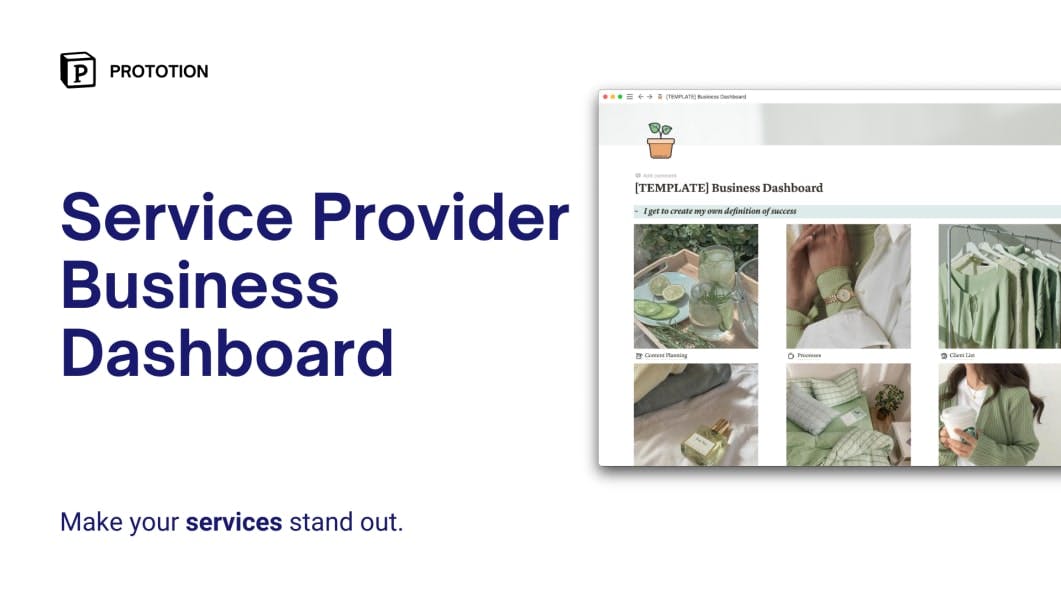 Service Provider Business Dashboard