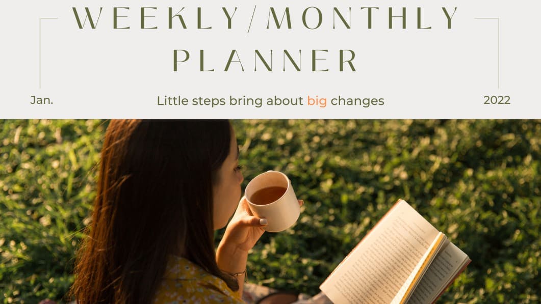Weekly / Monthly Planner 