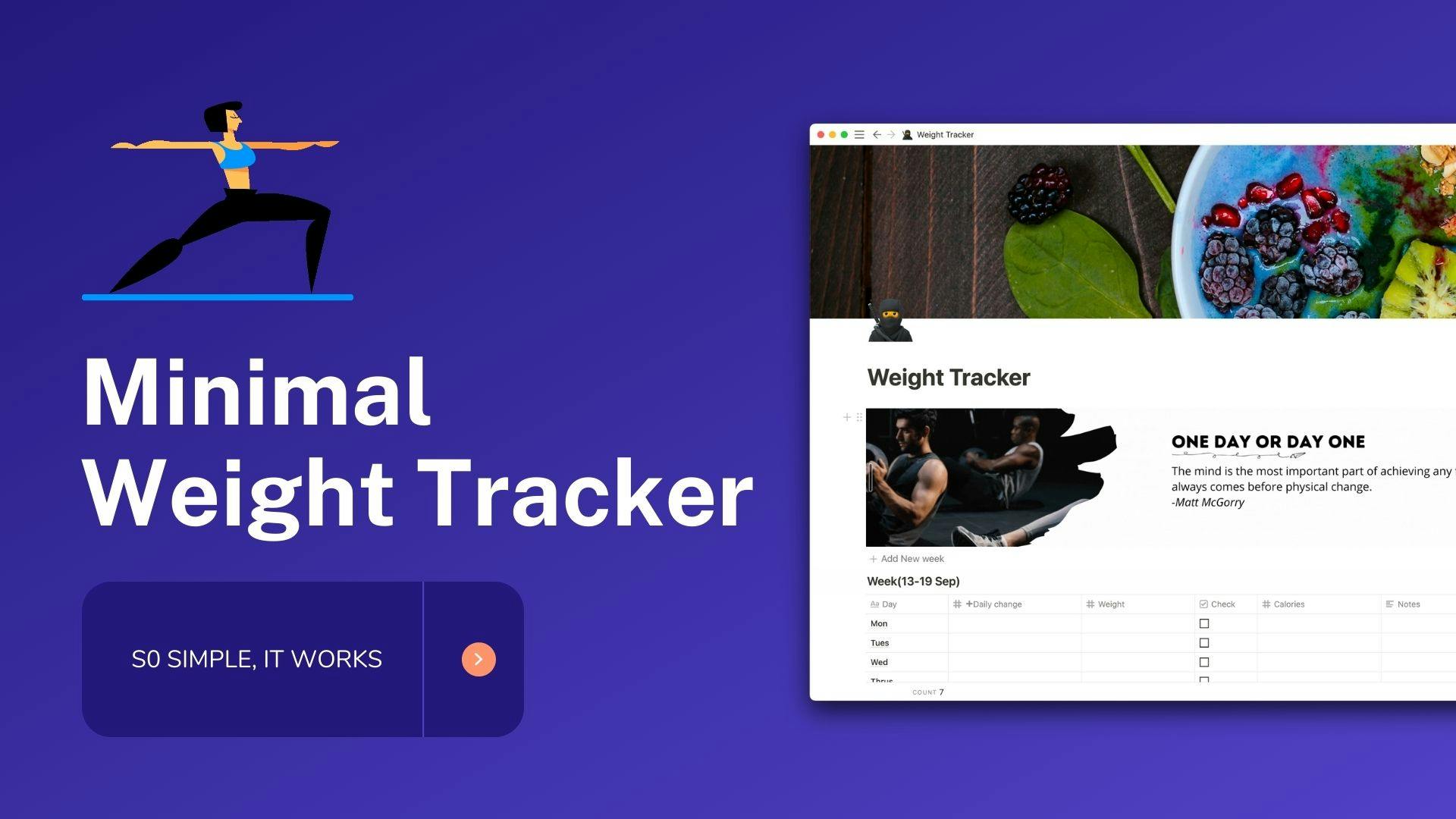 Weight Tracker | Buy Notion Template | Prototion