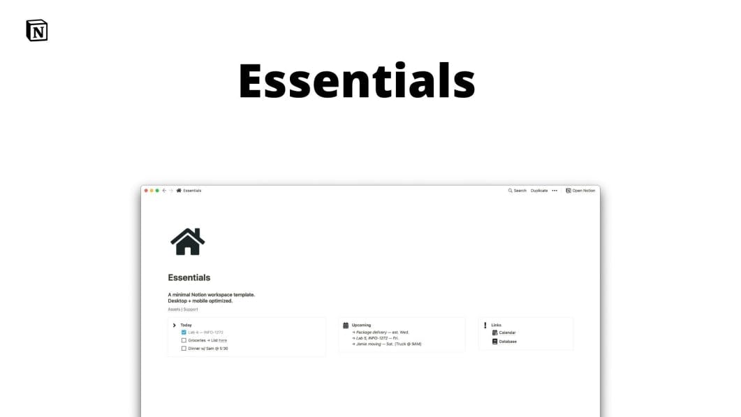 Essentials | Minimalist Workspace