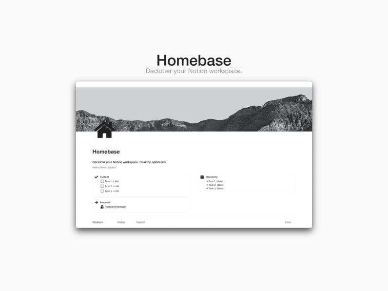 Homebase | Notion Dashboard