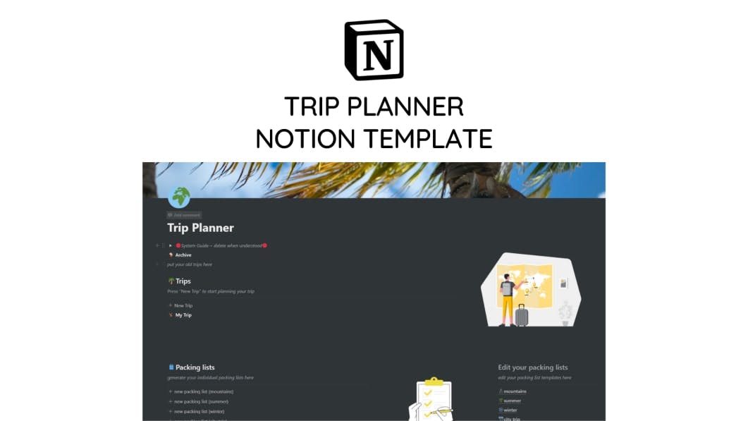 Notion Trip Planner