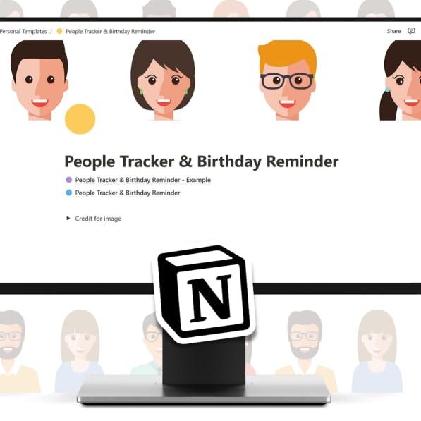 People Tracker & Birthday Reminder - Notion Template