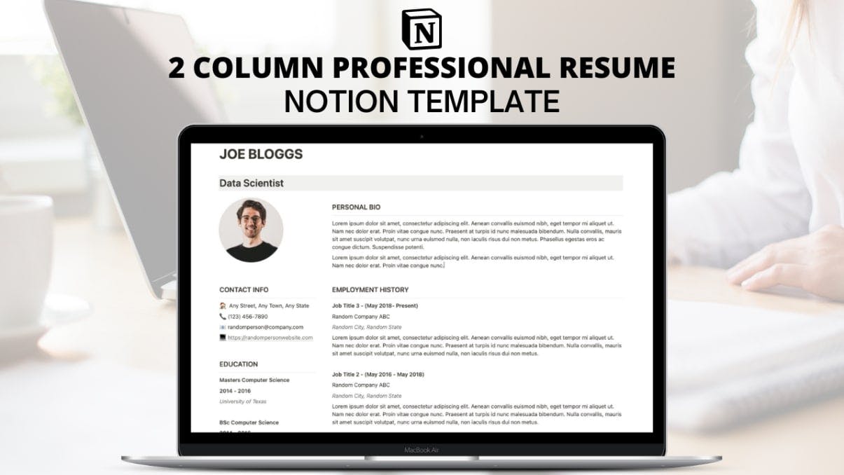 Professional Resume | Prototion | Buy Notion Template