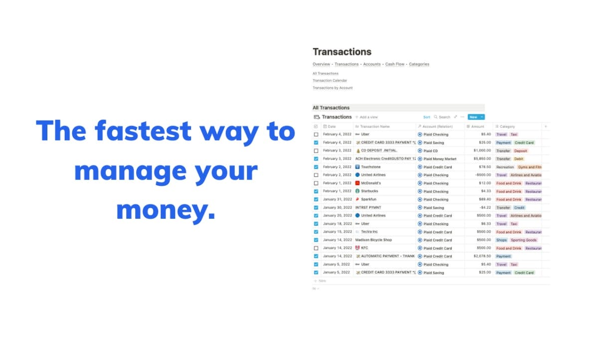Finance Tracker | Prototion | Get Notion Template