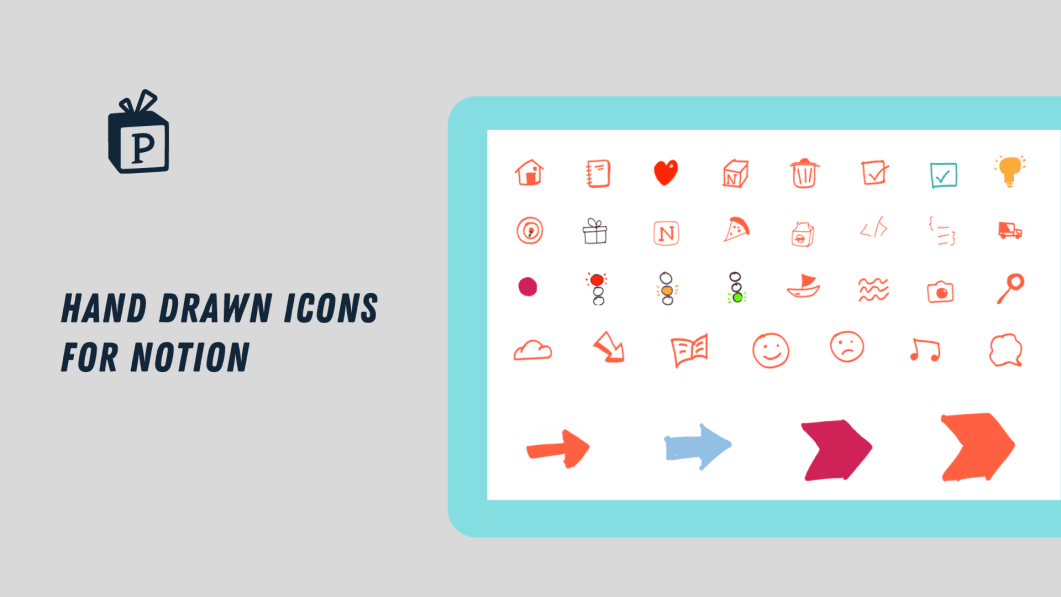 Hand Drawn Icons for Notion