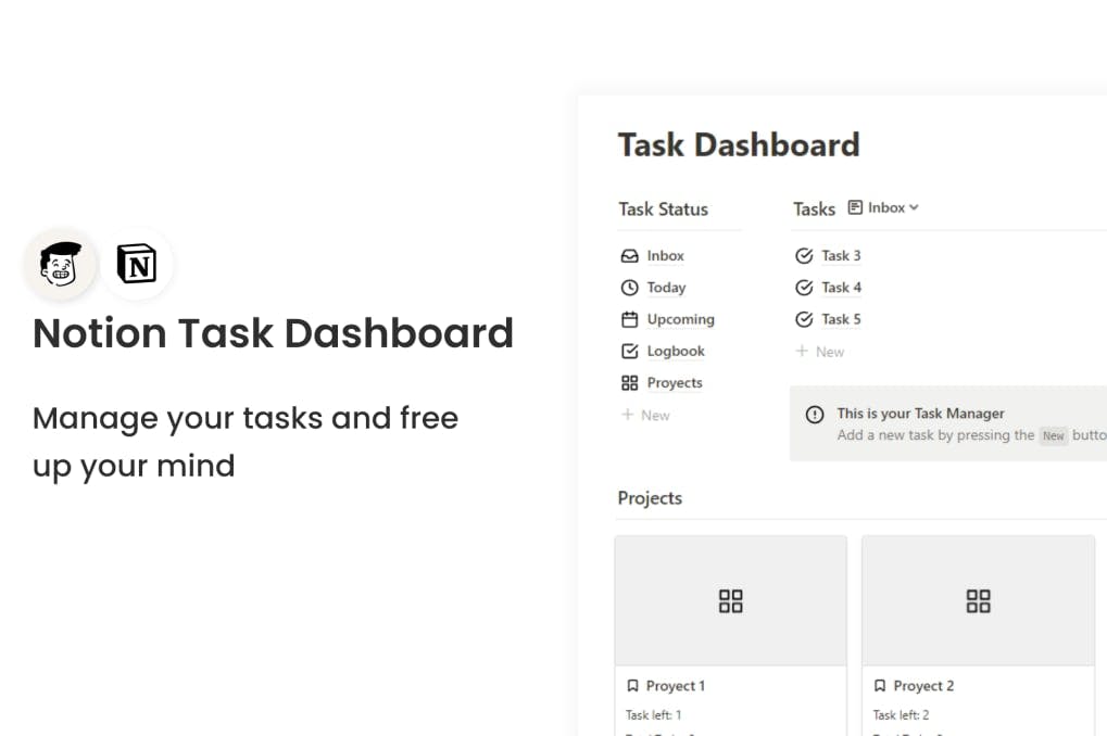 Task Dashboard | Prototion | Get Notion Template