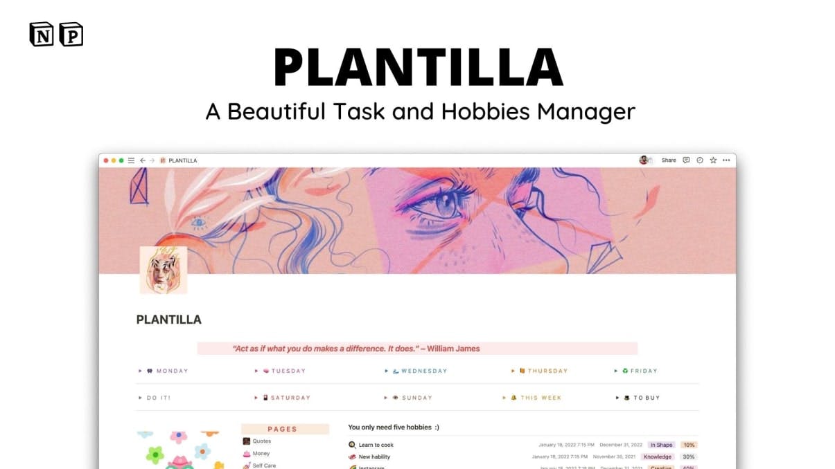 PLANTILLA | Beautiful Notion Template