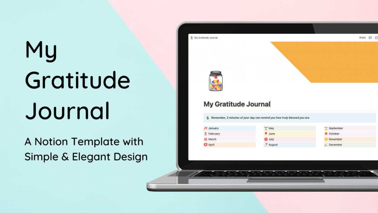My Gratitude Journal | Prototion | Buy Notion Template
