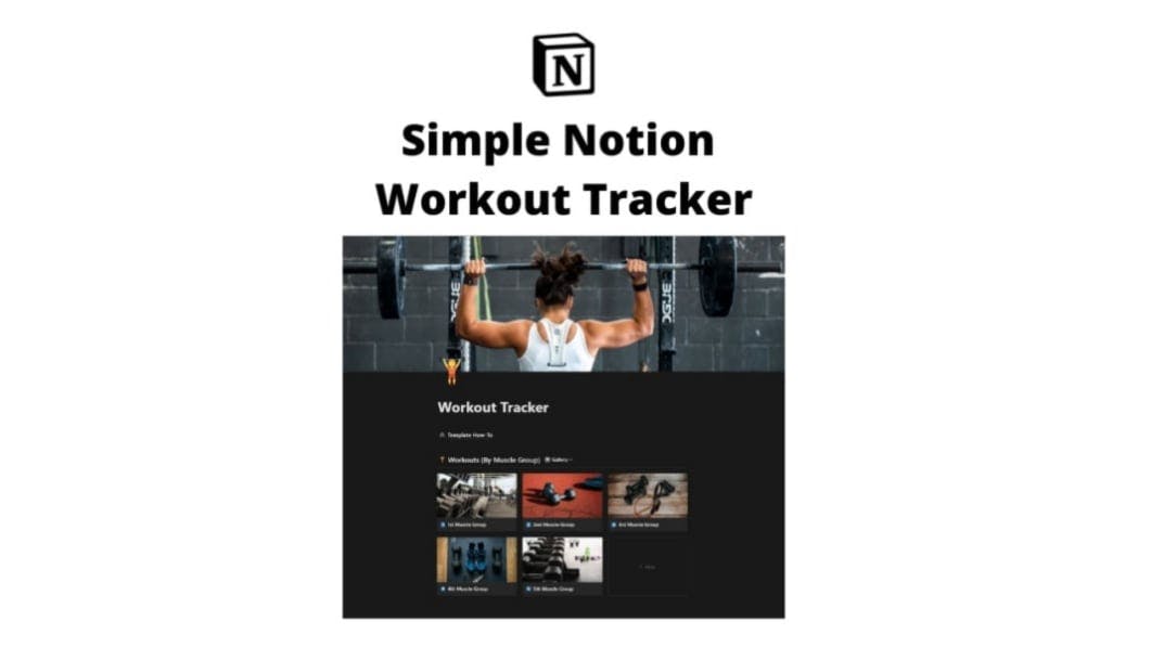Simple Notion Workout Tracker