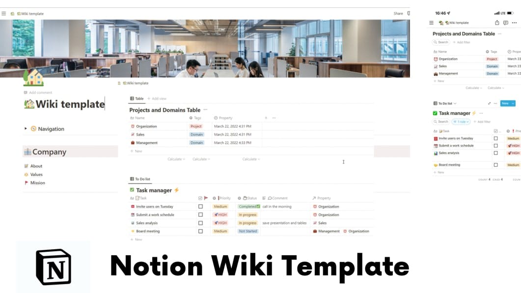 Notion Wiki Template