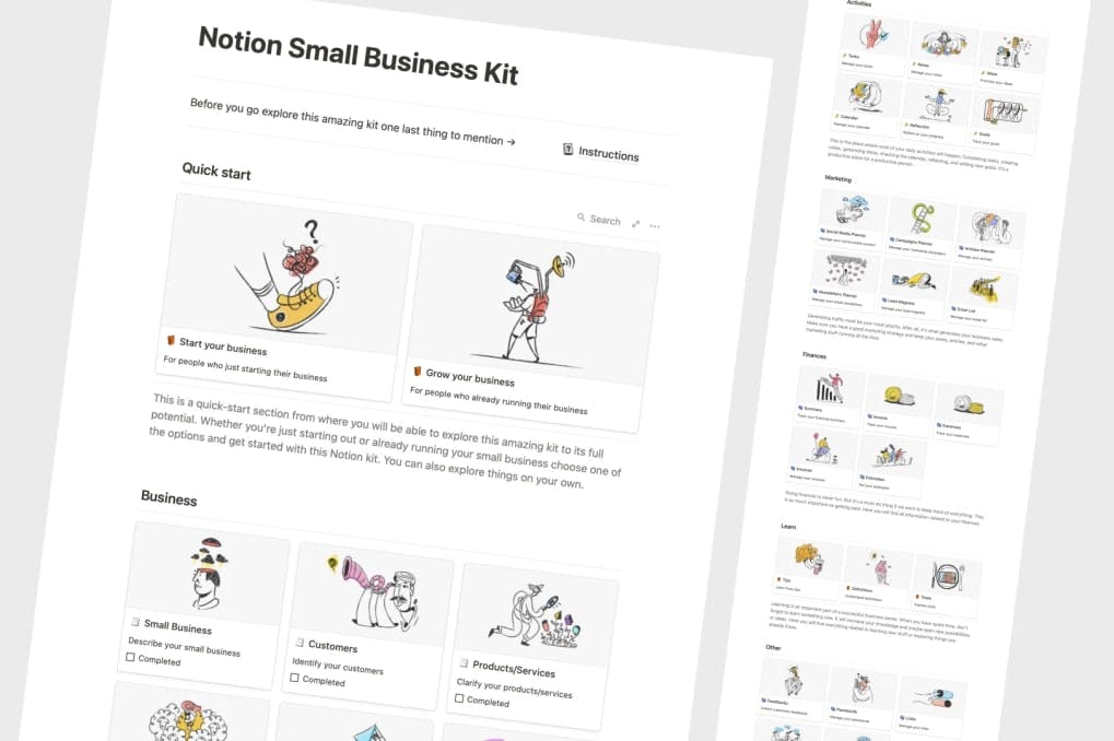 Notion Small Business Kit | Prototion | Buy Notion Template