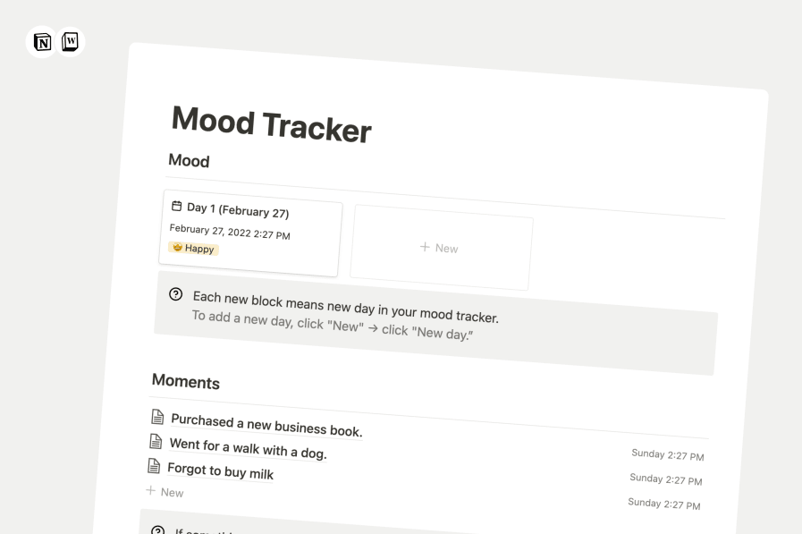 Notion Mood Tracker