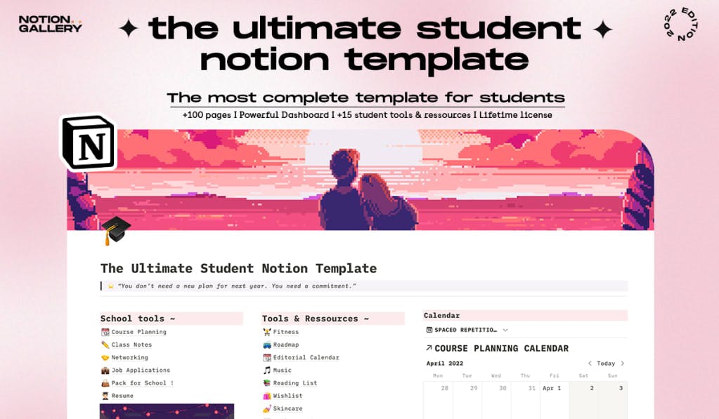 The Ultimate Student Notion Template