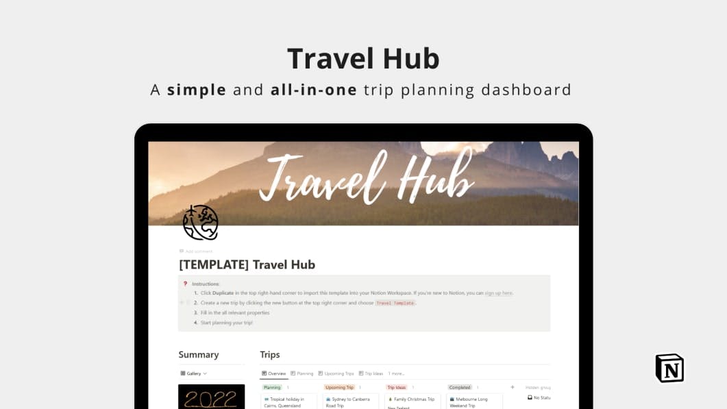 Travel Hub Template