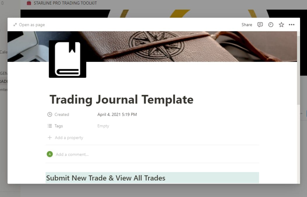  TRADING JOURNAL AND PERFORMANCE TRACKER | Prototion