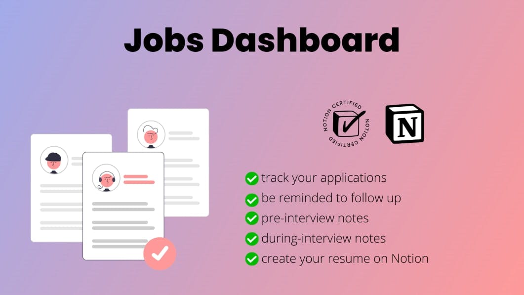 Jobs Dashboard + Resume