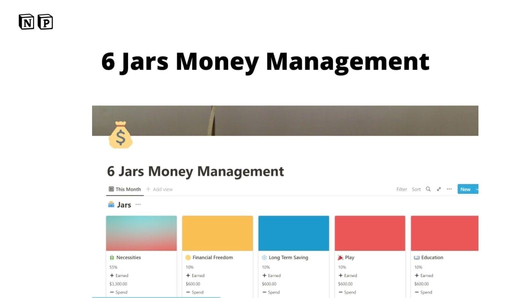 6 Jars Money Management