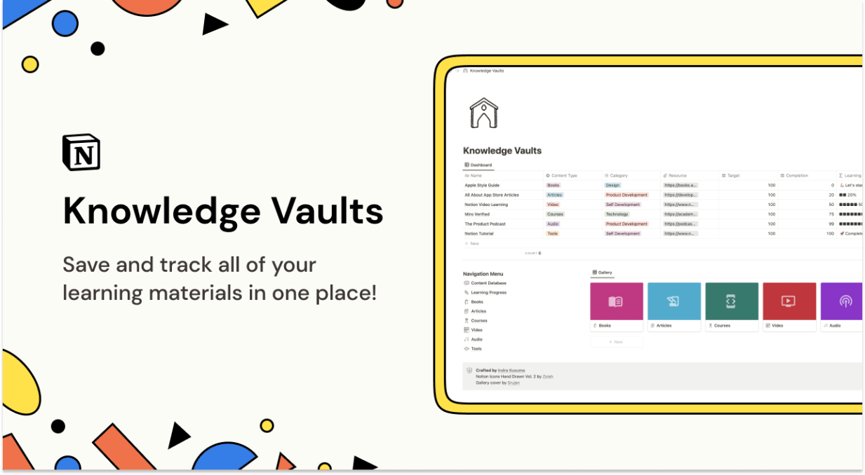  Notion Knowledge Vaults | Prototion | Get Notion Template