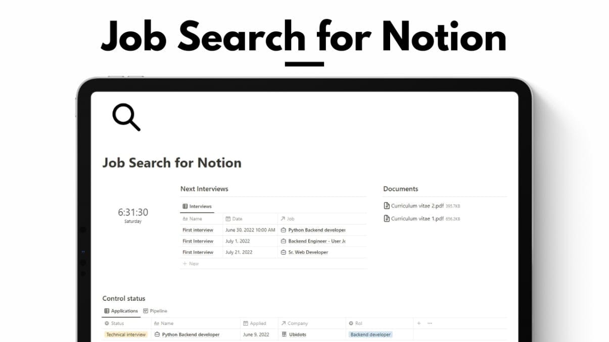 Job Search for Notion | Prototion | Get Notion Template 