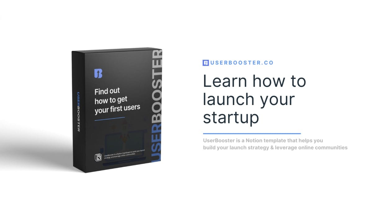 UserBooster - Launch your startup