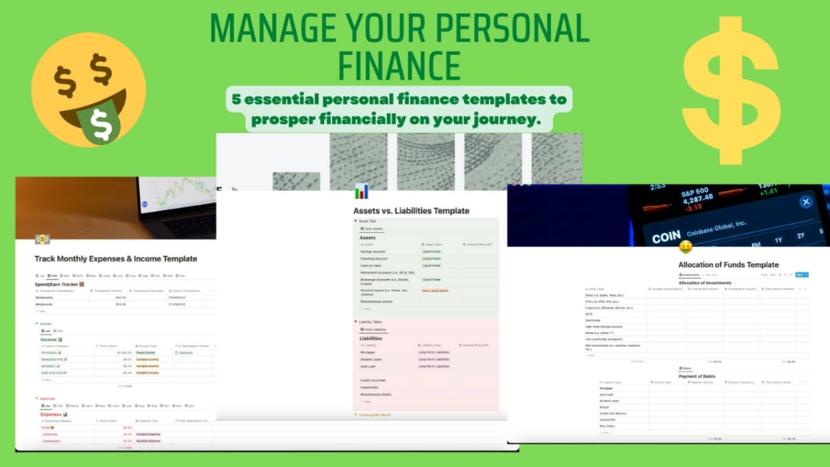 Personal Finance Notion Templates | Prototion