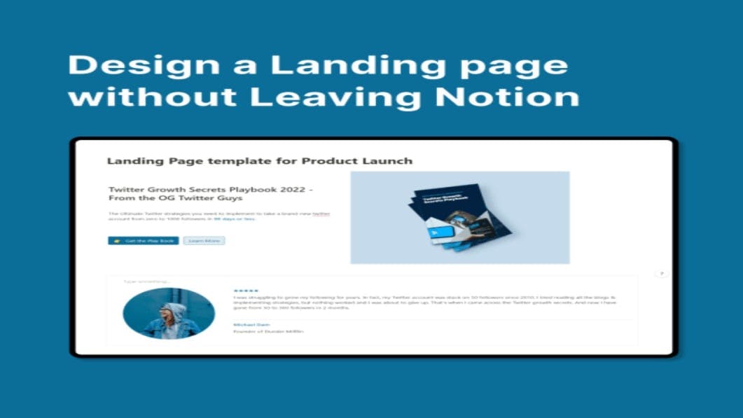 Landing Page template for Product Launch