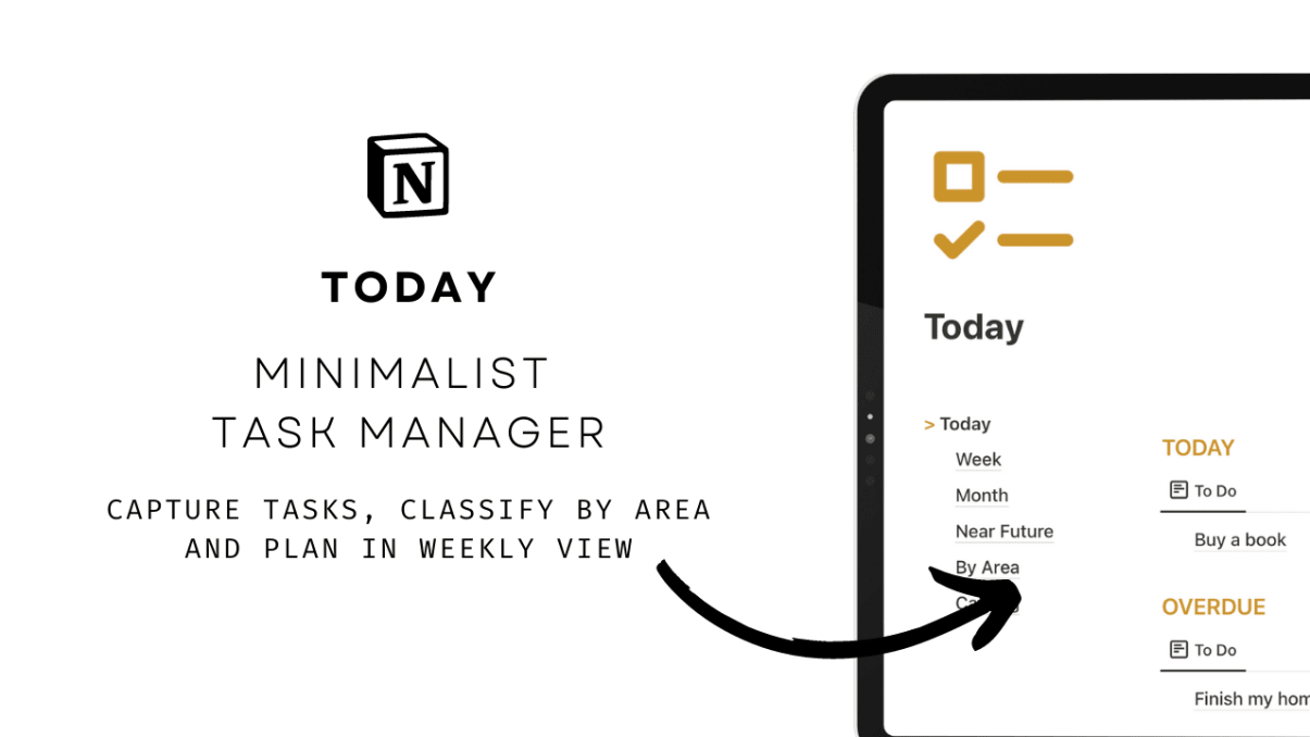 "Today" Task Manager | Prototion | Buy Notion Template