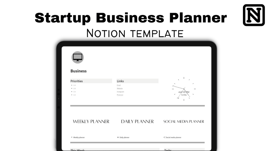 Startup Business planner