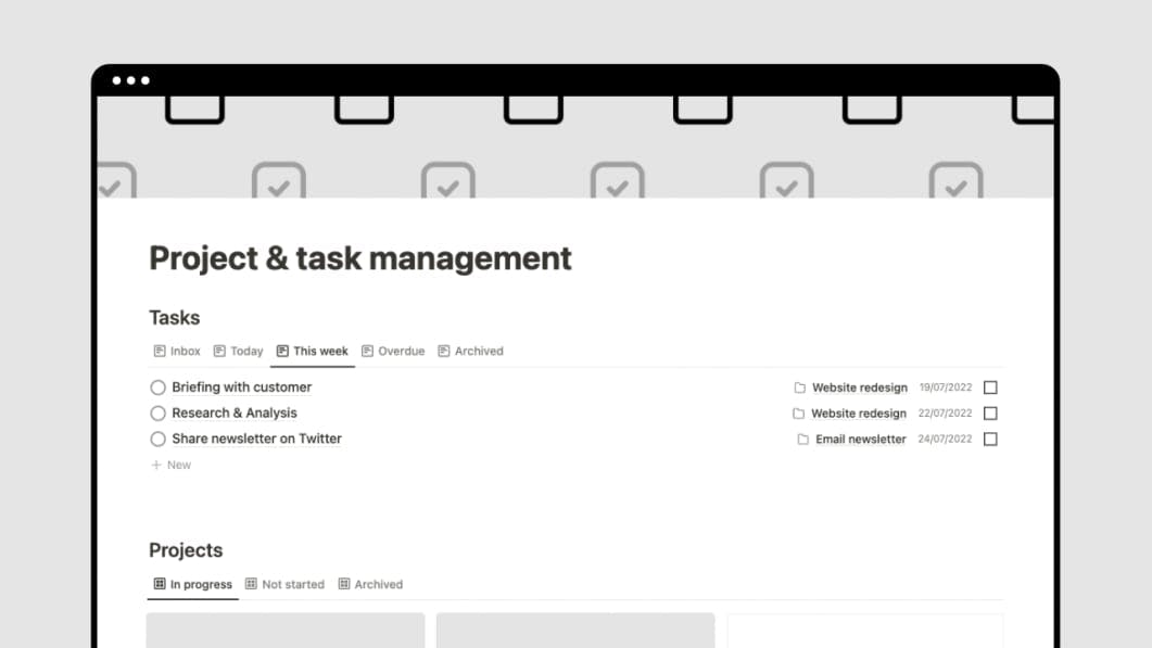 Project and task management