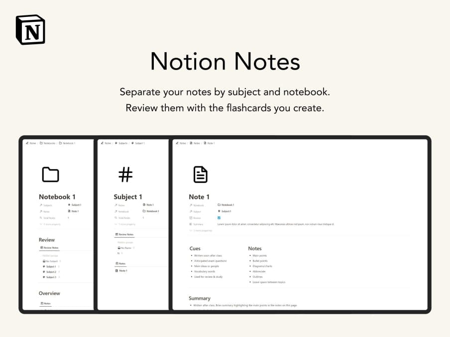 Notion Notes | Prototion | Buy Notion Template