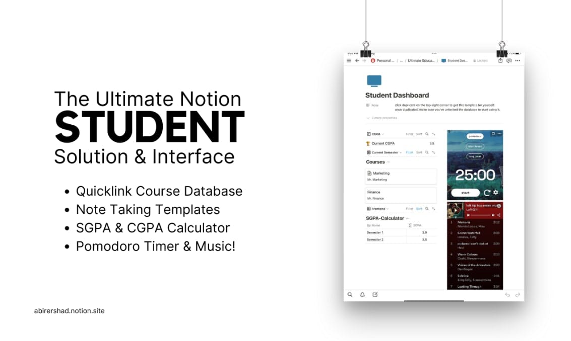 Notion Ultimate Education Template | Notion Template