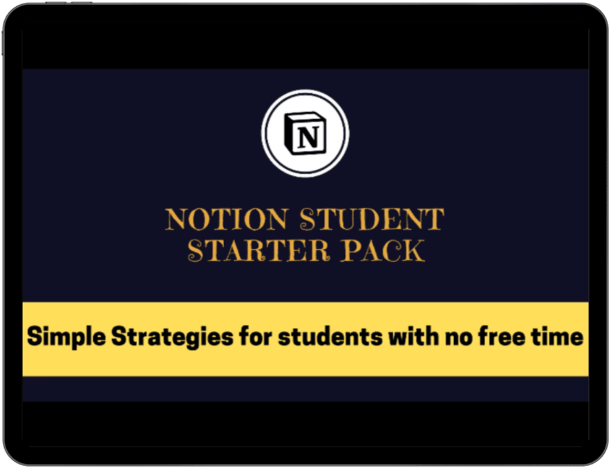 Free Notion Template For Students | Prototion 