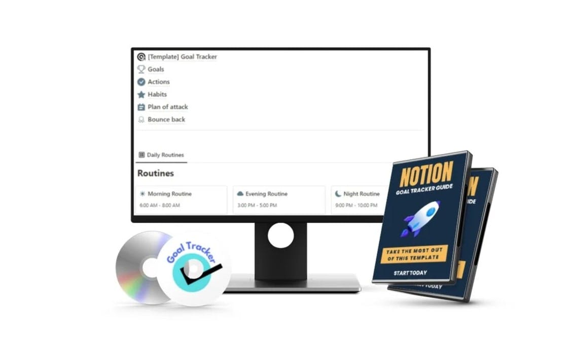 Free Notion Goal Tracker | Prototion | Get Notion Template