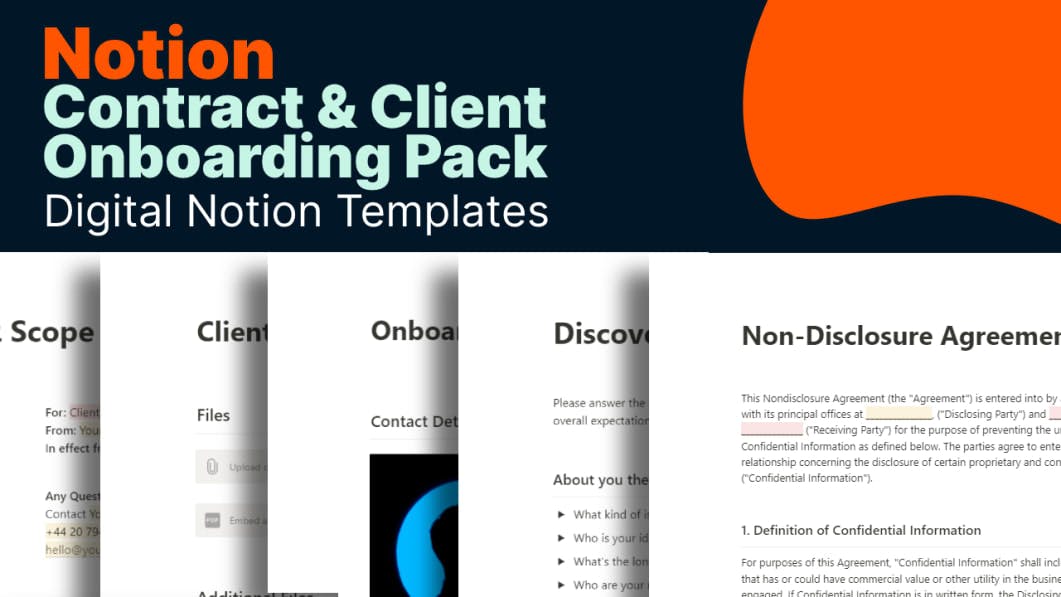 Contract & Client Onboarding Pack