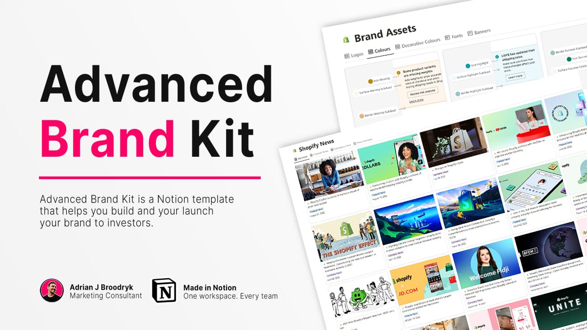 Advanced Brand Kit | Notion Template | Prototion