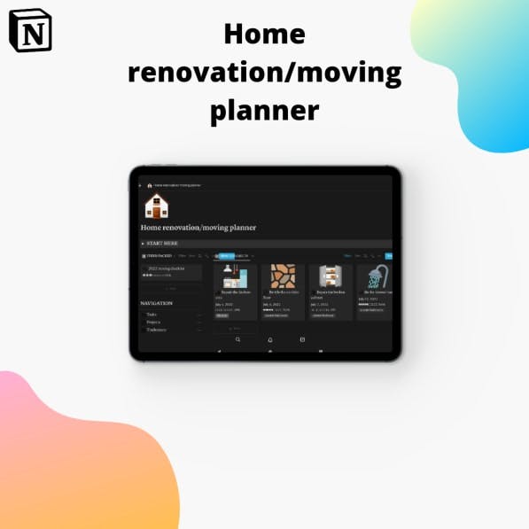 Home Renovation and Moving Planner