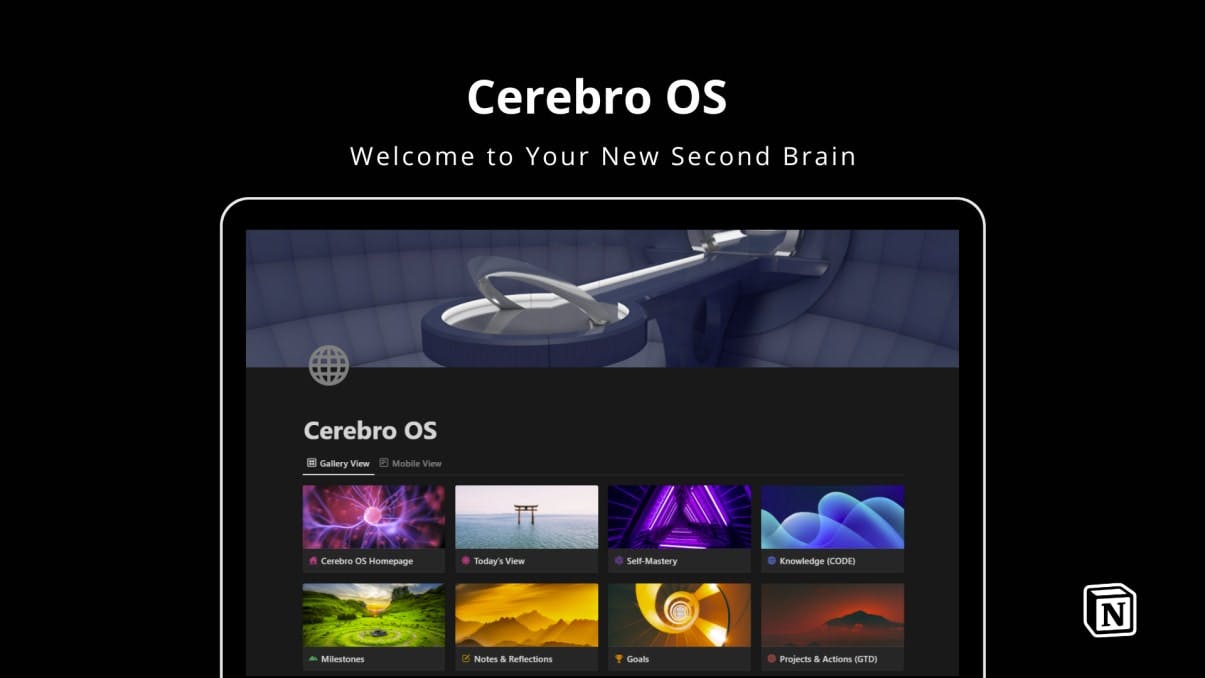 Cerebro OS Notion Template | Prototion | Buy Notion Template