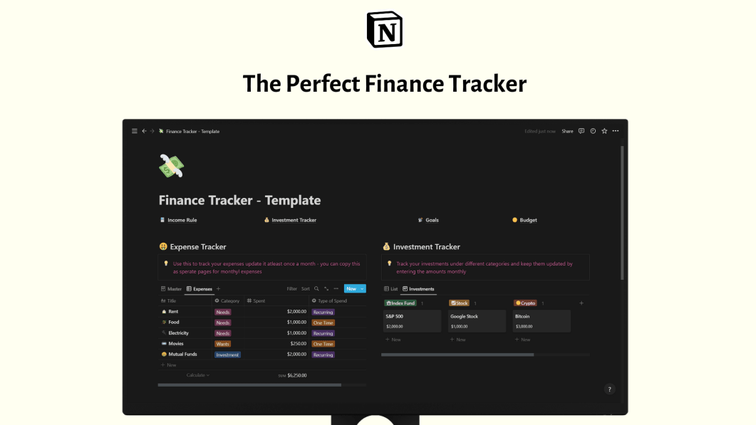 The Perfect Finance Tracker