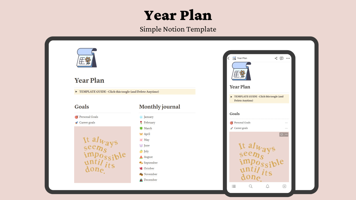 Year Plan | Prototion | Get Notion Template