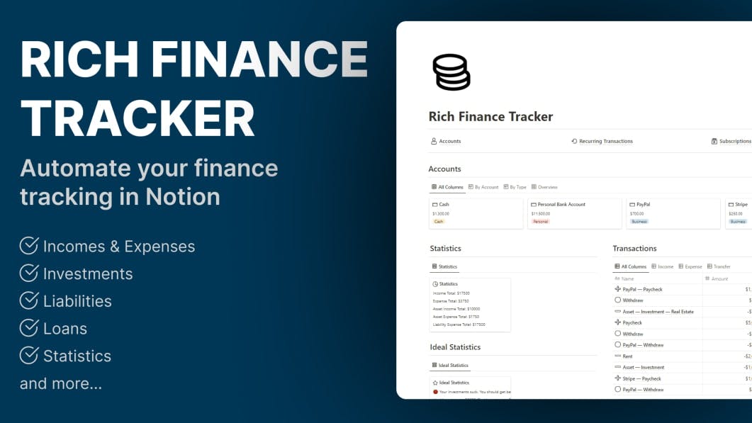 Rich Finance Tracker
