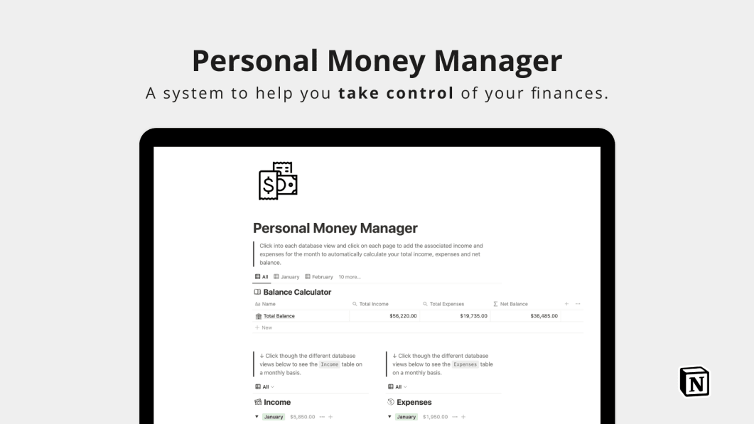Personal Money Manager