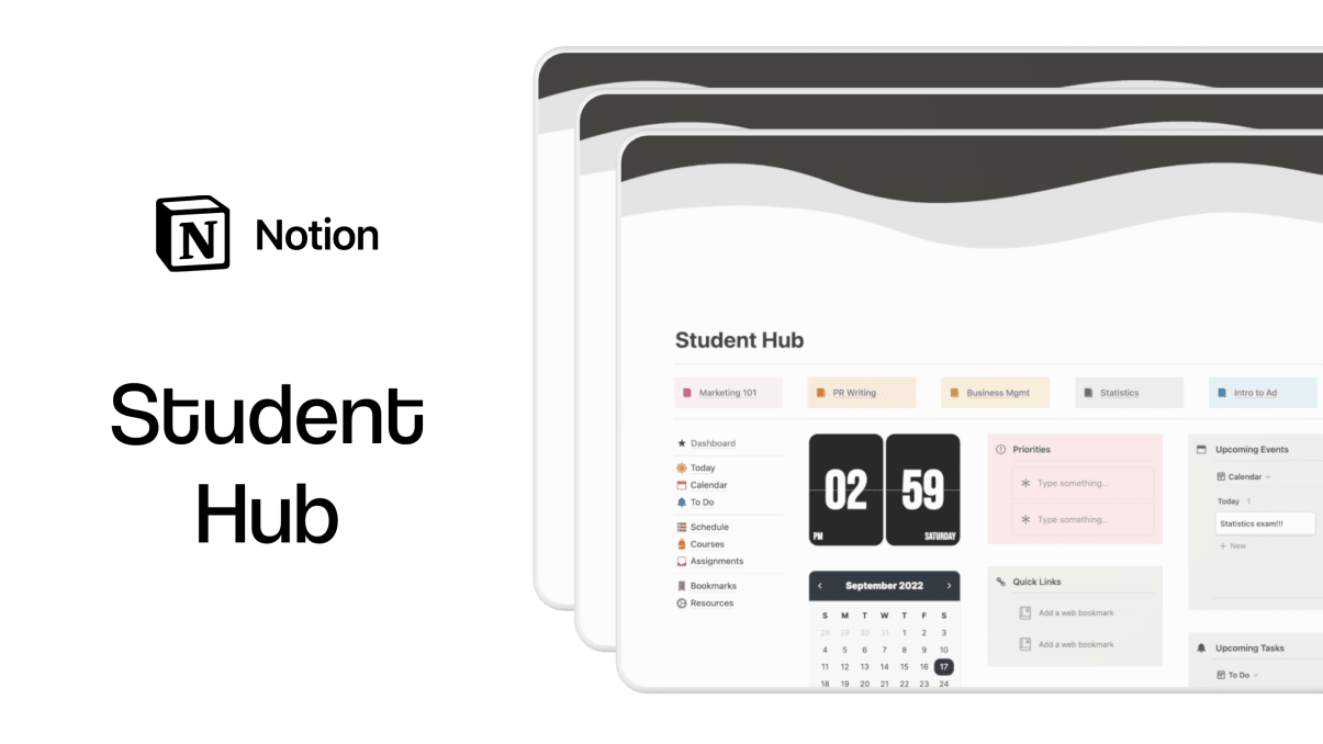 Student Hub | Prototion | Get Notion Template 