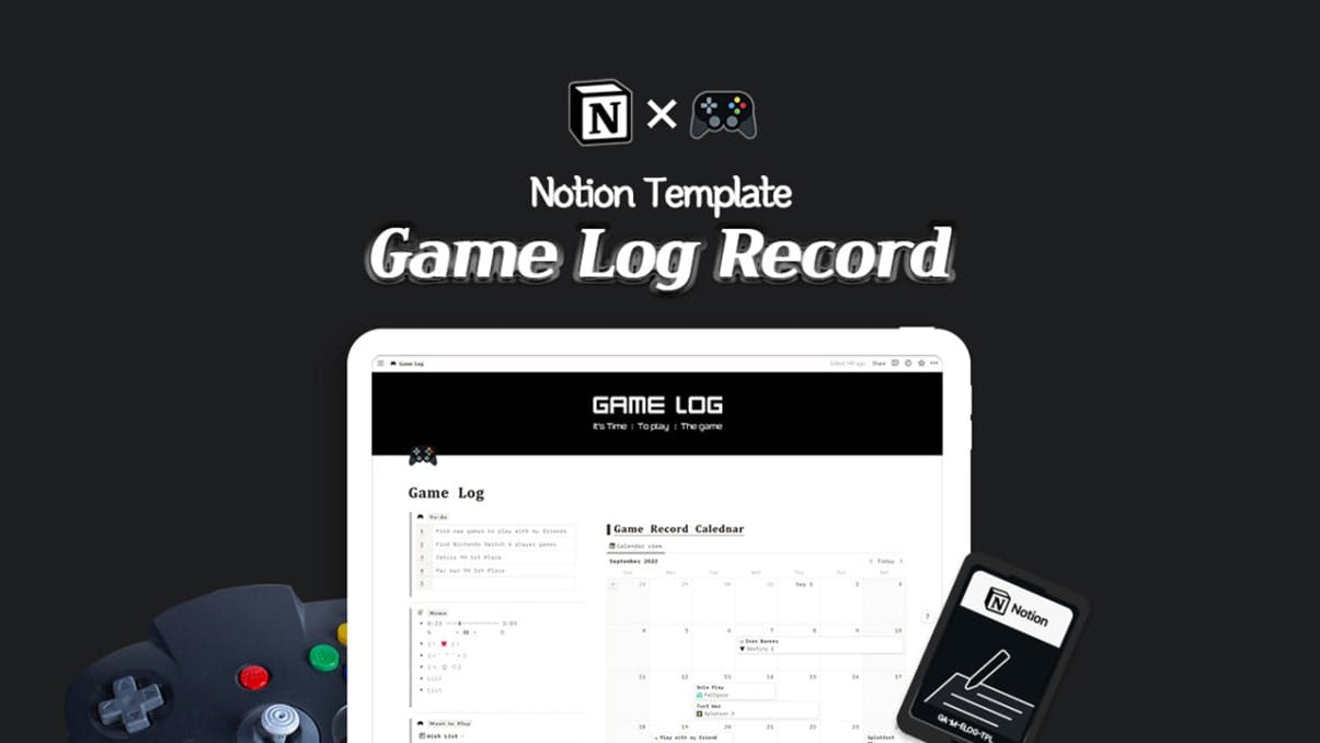 Game Log Record | Prototion | Get Notion Template