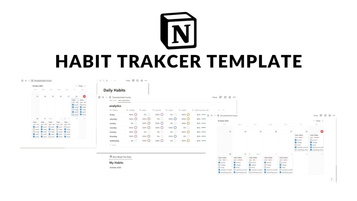 Notion Habit Tracker | Prototion | Buy Notion Template
