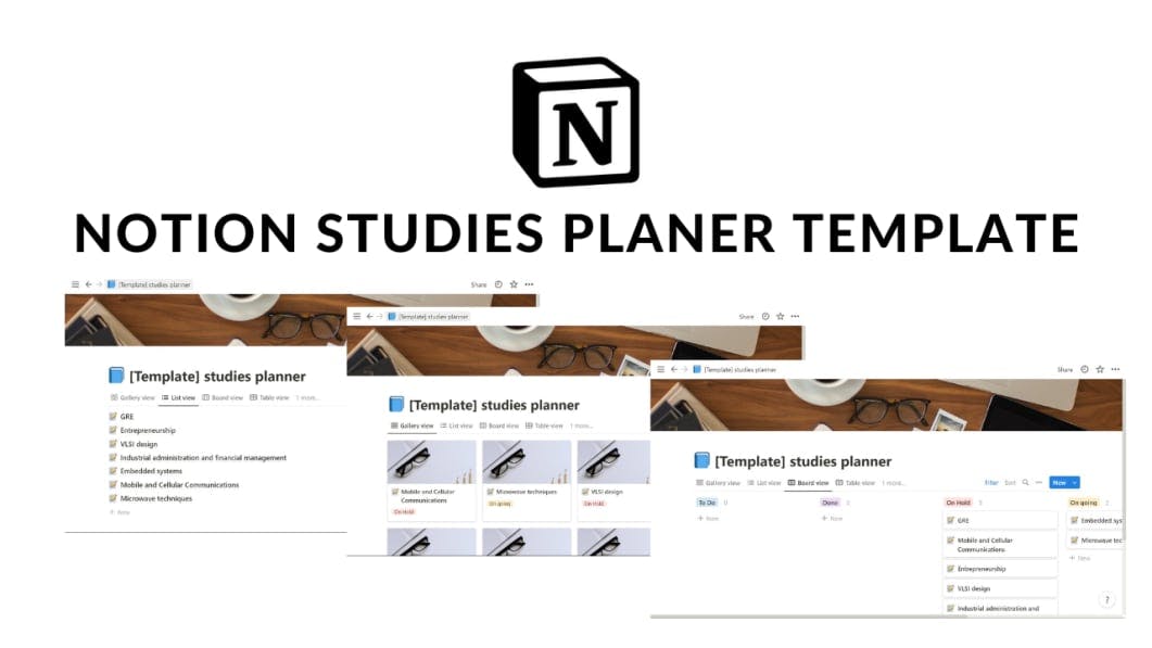 Notion Studies Planner Template